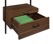 Owens 3-piece 96-inch Wall Mounted Bookshelf Set Walnut - Theo's Factory Direct Mattress & Furniture (Columbus, OH)