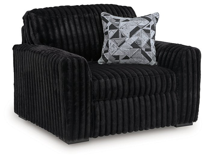 Midnight-Madness Oversized Chair - Theo's Factory Direct Mattress & Furniture (Columbus, OH)