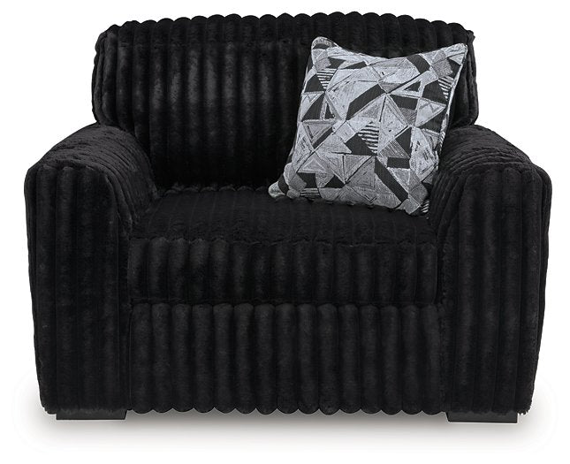 Midnight-Madness Oversized Chair - Theo's Factory Direct Mattress & Furniture (Columbus, OH)