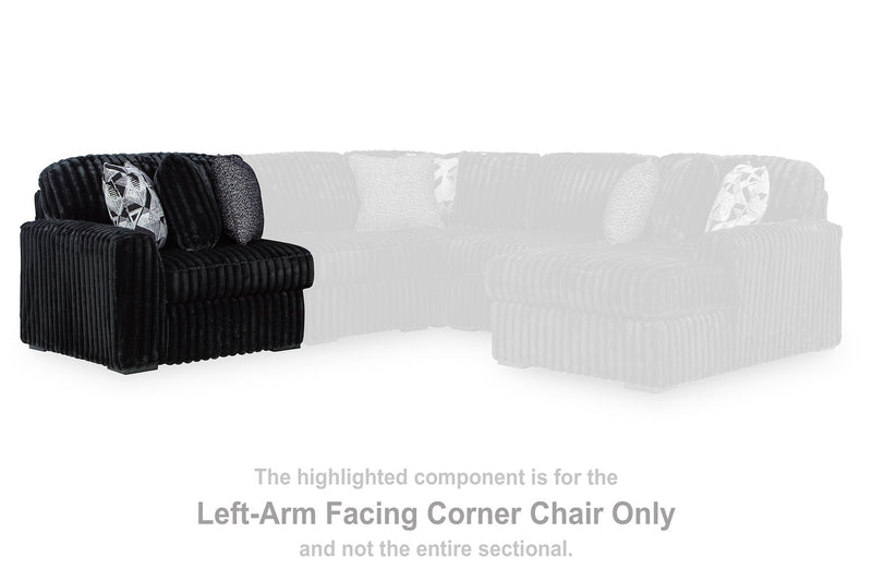 Midnight-Madness Sectional Sofa - Theo's Factory Direct Mattress & Furniture (Columbus, OH)