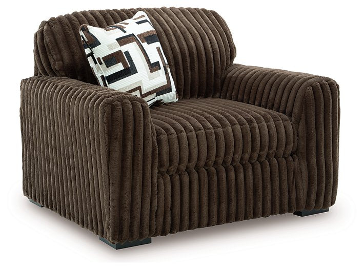 Midnight-Madness Oversized Chair - Theo's Factory Direct Mattress & Furniture (Columbus, OH)