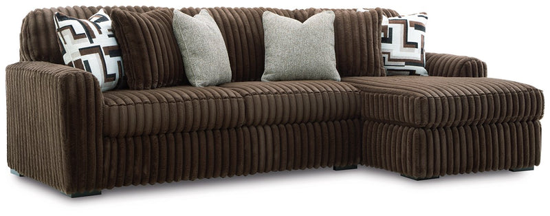 Midnight-Madness Sectional Sofa with Chaise - Theo's Factory Direct Mattress & Furniture (Columbus, OH)