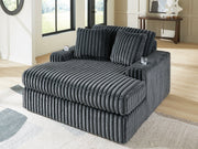 Midnight-Madness Oversized Chaise - Theo's Factory Direct Mattress & Furniture (Columbus, OH)