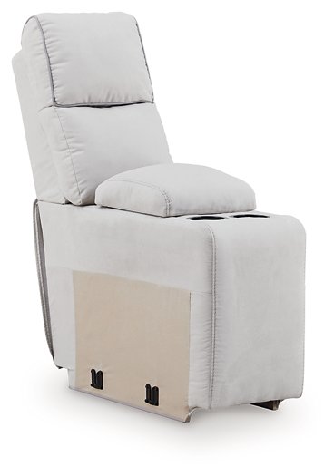 Social Pointe Reclining Sectional with Storage Console - Theo's Factory Direct Mattress & Furniture (Columbus, OH)