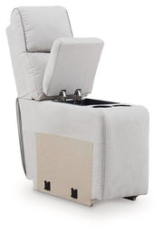 Social Pointe Reclining Sectional with Storage Console - Theo's Factory Direct Mattress & Furniture (Columbus, OH)