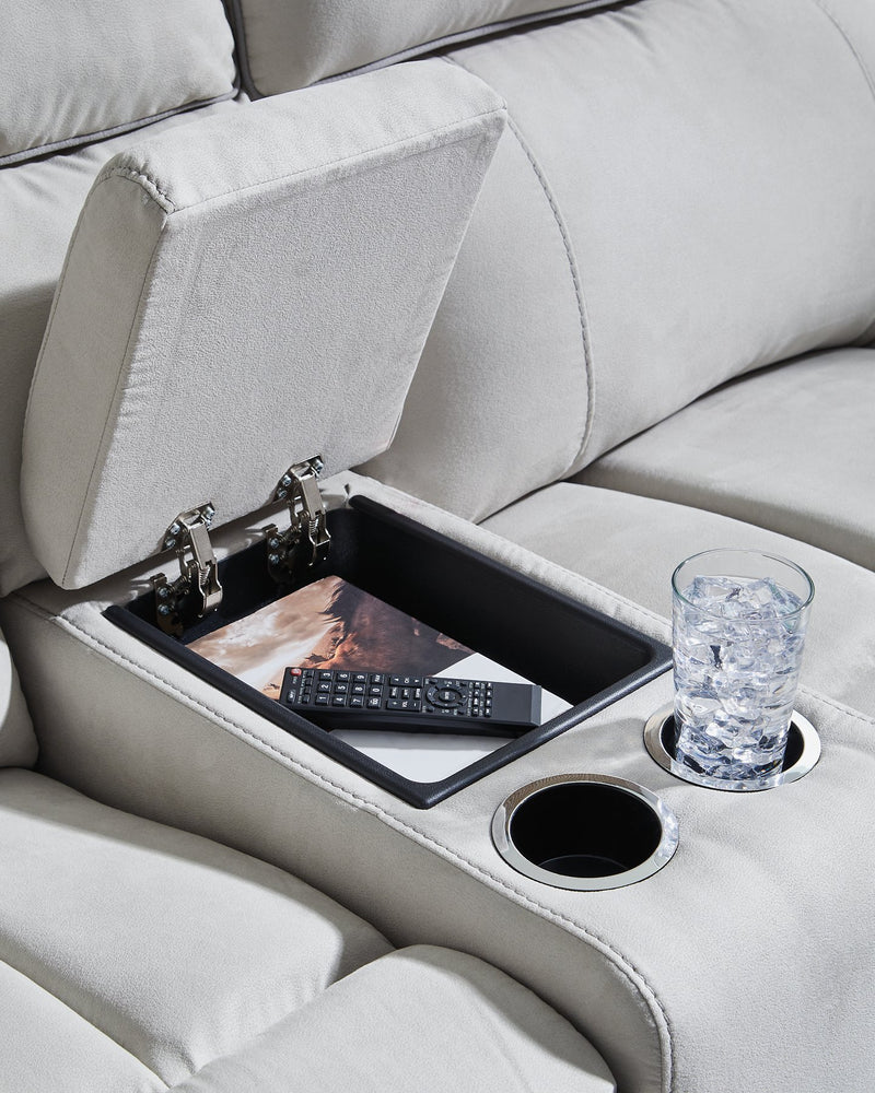 Social Pointe Power Reclining Sectional - Theo's Factory Direct Mattress & Furniture (Columbus, OH)