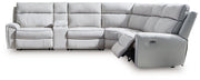 Social Pointe Power Reclining Sectional - Theo's Factory Direct Mattress & Furniture (Columbus, OH)