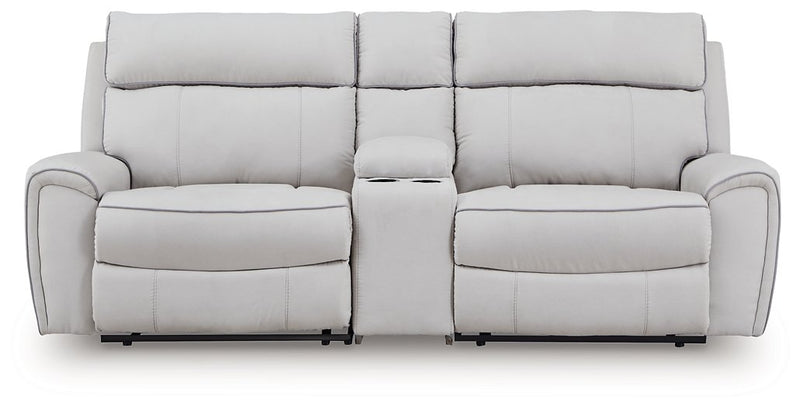 Social Pointe Power Reclining Sectional - Theo's Factory Direct Mattress & Furniture (Columbus, OH)