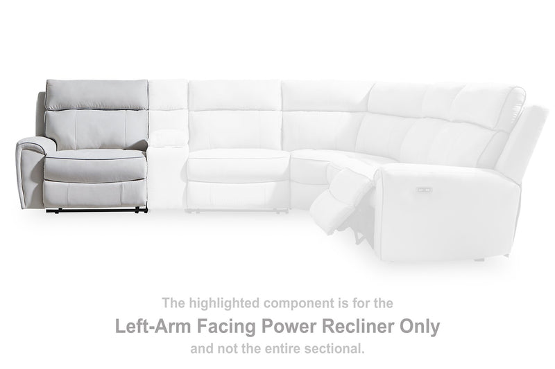 Social Pointe Power Reclining Sectional - Theo's Factory Direct Mattress & Furniture (Columbus, OH)