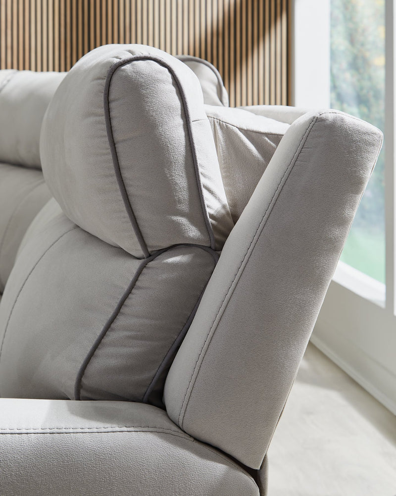 Social Pointe Power Reclining Sectional - Theo's Factory Direct Mattress & Furniture (Columbus, OH)