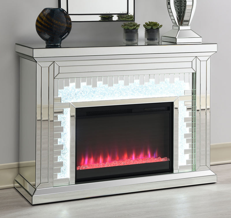 Gilmore Rectangular Freestanding Fireplace Mirror - Theo's Factory Direct Mattress & Furniture (Columbus, OH)