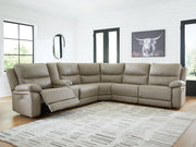 Narwhal Place Reclining Sectional with Storage Console - Theo's Factory Direct Mattress & Furniture (Columbus, OH)