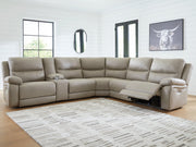 Narwhal Place Reclining Sectional with Storage Console - Theo's Factory Direct Mattress & Furniture (Columbus, OH)