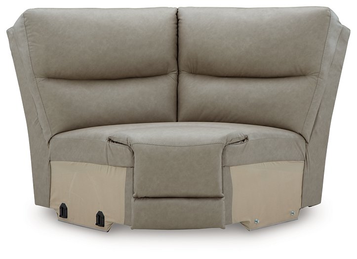 Narwhal Place Reclining Sectional with Storage Console - Theo's Factory Direct Mattress & Furniture (Columbus, OH)