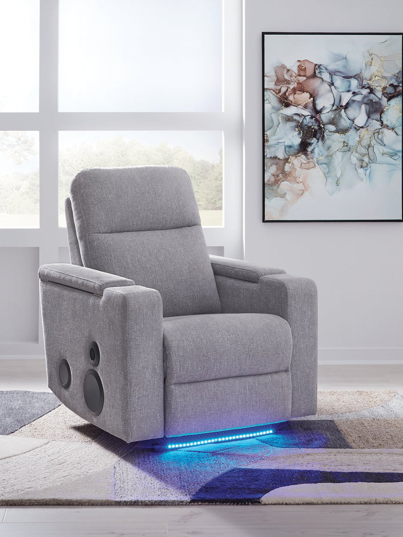 Pineland Power Glider Recliner with Audio System - Theo's Factory Direct Mattress & Furniture (Columbus, OH)