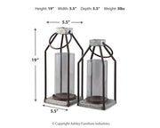 Diedrick Lantern (Set of 2) - Theo's Factory Direct Mattress & Furniture (Columbus, OH)