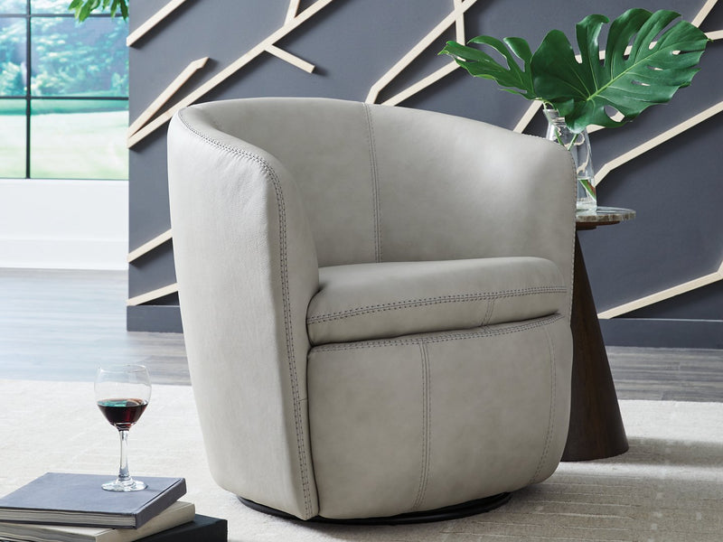 Kierreys Swivel Accent Chair - Theo's Factory Direct Mattress & Furniture (Columbus, OH)