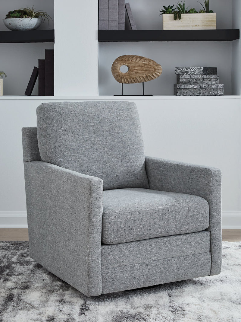 Freybourne Next-Gen Nuvella Swivel Accent Chair - Theo's Factory Direct Mattress & Furniture (Columbus, OH)