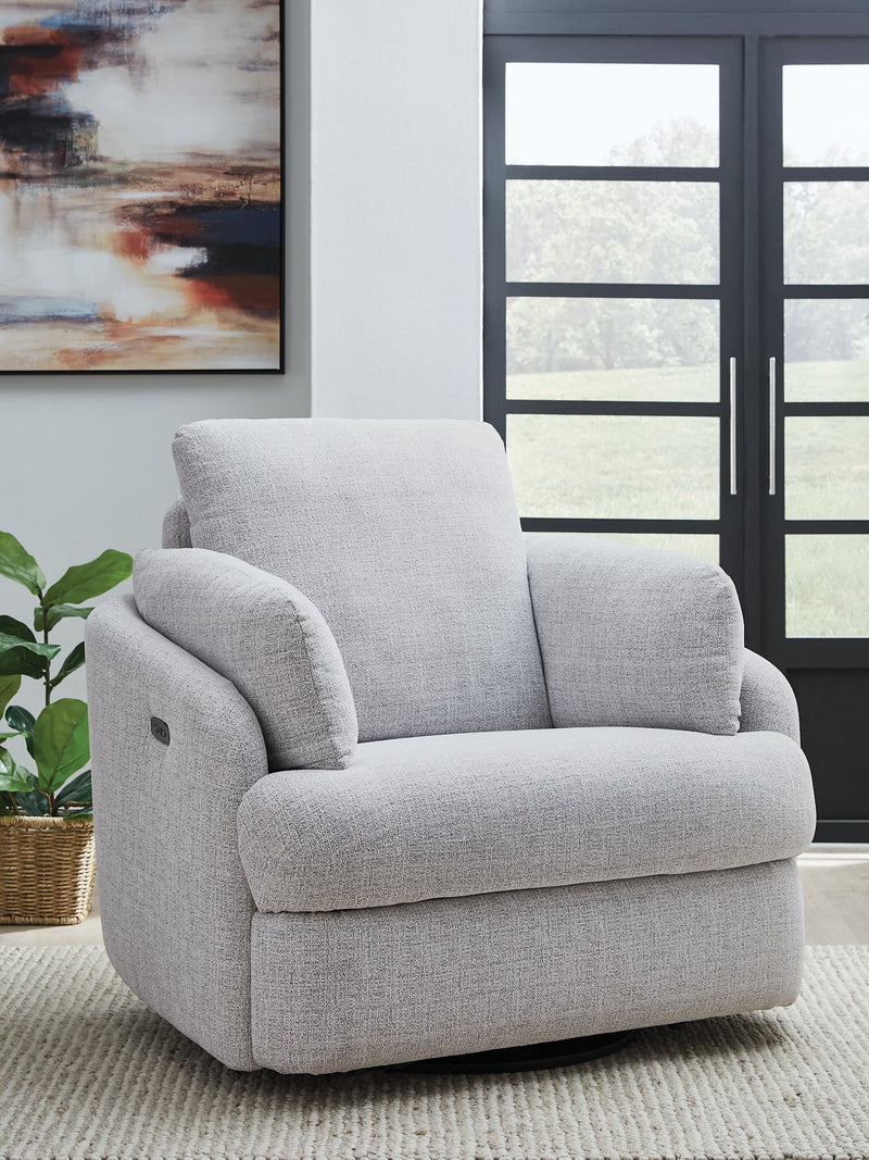 Alainmont Next-Gen Nuvella Swivel Power Recliner - Theo's Factory Direct Mattress & Furniture (Columbus, OH)