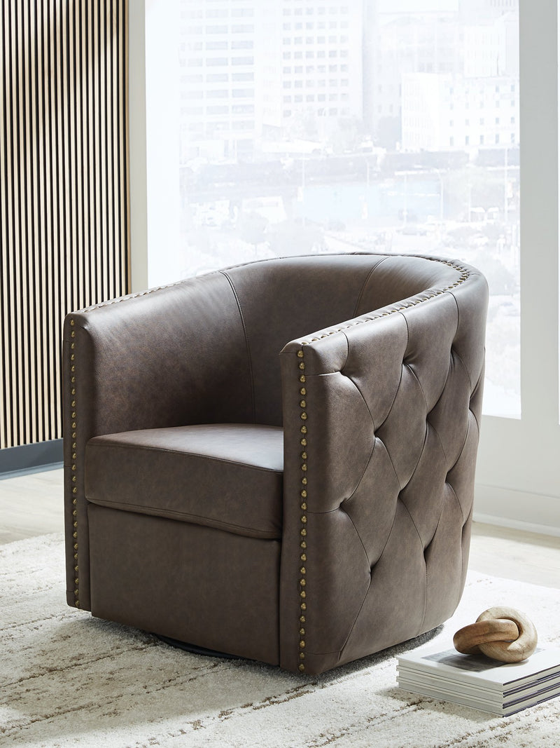 Brentlow Swivel Accent Chair - Theo's Factory Direct Mattress & Furniture (Columbus, OH)