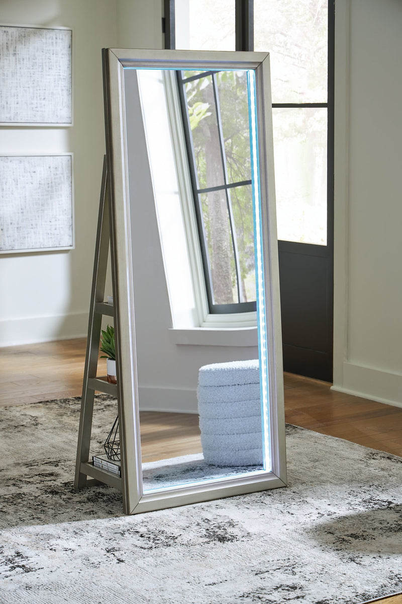 Evesen Floor Standing Mirror/Storage - Theo's Factory Direct Mattress & Furniture (Columbus, OH)