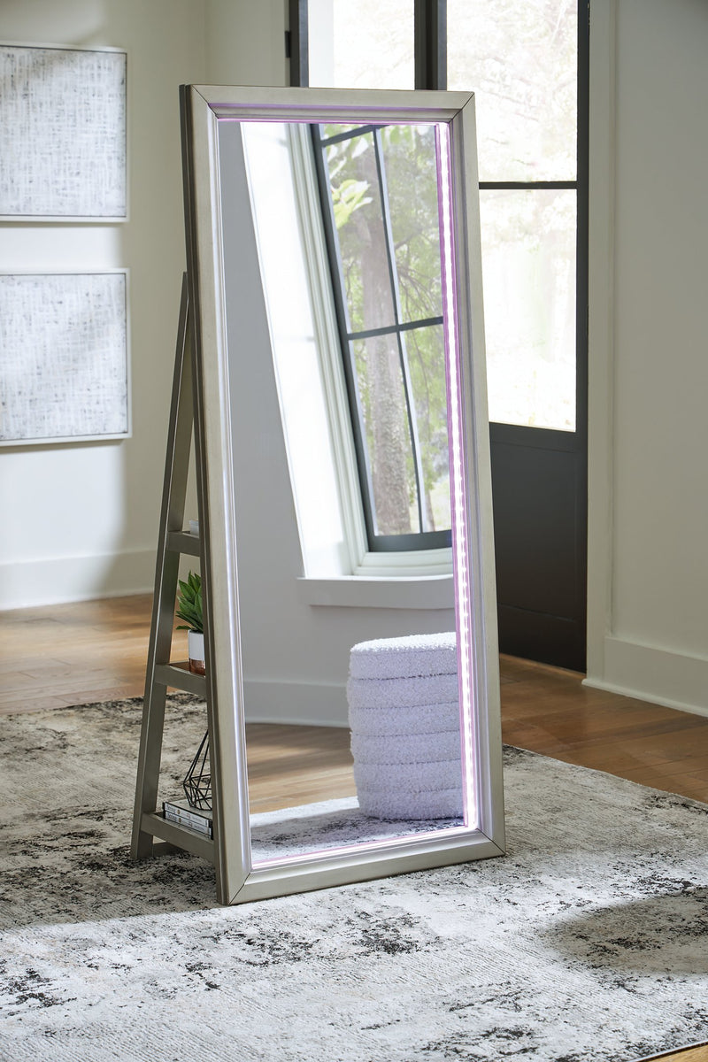 Evesen Floor Standing Mirror/Storage - Theo's Factory Direct Mattress & Furniture (Columbus, OH)