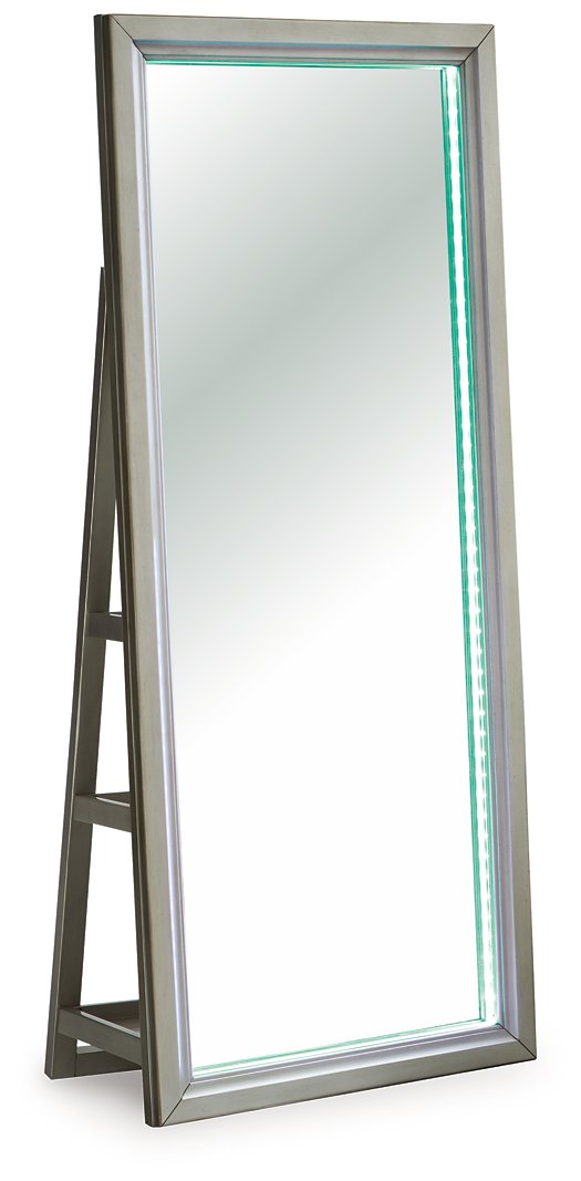 Evesen Floor Standing Mirror/Storage - Theo's Factory Direct Mattress & Furniture (Columbus, OH)