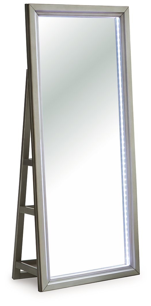 Evesen Floor Standing Mirror/Storage - Theo's Factory Direct Mattress & Furniture (Columbus, OH)