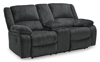 Draycoll Reclining Loveseat with Console - Theo's Factory Direct Mattress & Furniture (Columbus, OH)