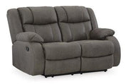 First Base Reclining Loveseat - Theo's Factory Direct Mattress & Furniture (Columbus, OH)