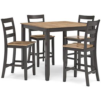 Gesthaven Counter Height Dining Table and 4 Barstools (Set of 5) - Theo's Factory Direct Mattress & Furniture (Columbus, OH)