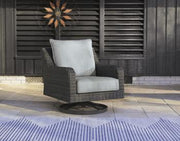 Elite Park Outdoor Swivel Lounge with Cushion - Theo's Factory Direct Mattress & Furniture (Columbus, OH)