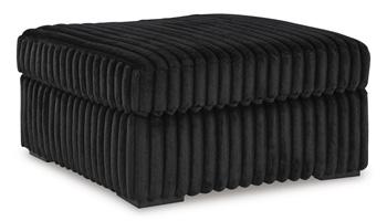 Midnight-Madness Oversized Accent Ottoman - Theo's Factory Direct Mattress & Furniture (Columbus, OH)