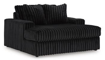 Midnight-Madness Oversized Chaise - Theo's Factory Direct Mattress & Furniture (Columbus, OH)