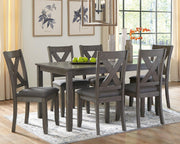 Caitbrook Dining Table and Chairs (Set of 7) - Theo's Factory Direct Mattress & Furniture (Columbus, OH)