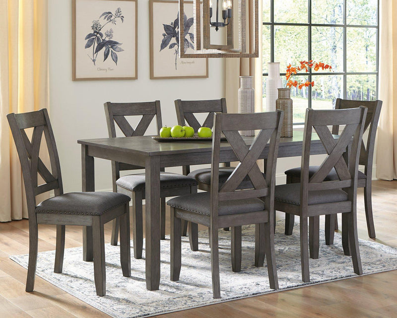 Caitbrook Dining Table and Chairs (Set of 7) - Theo's Factory Direct Mattress & Furniture (Columbus, OH)
