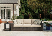 Coastline Bay Outdoor Sofa with Cushion - Theo's Factory Direct Mattress & Furniture (Columbus, OH)