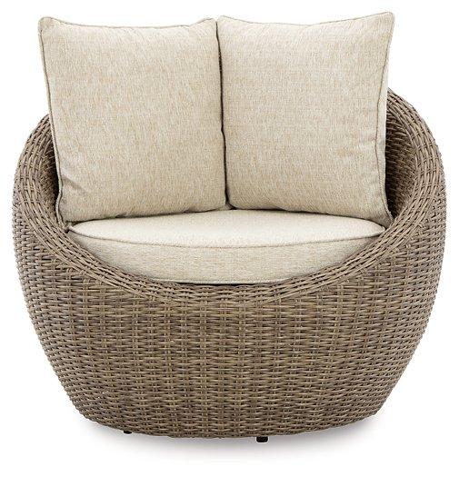Danson Swivel Lounge with Cushion (Set of 2) - Theo's Factory Direct Mattress & Furniture (Columbus, OH)