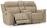 Next-Gen DuraPella Power Reclining Loveseat with Console - Theo's Factory Direct Mattress & Furniture (Columbus, OH)