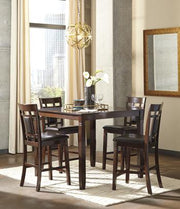 Bennox Counter Height Dining Table and Bar Stools (Set of 5) - Theo's Factory Direct Mattress & Furniture (Columbus, OH)