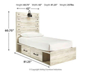 Cambeck Bed with 4 Storage Drawers - Theo's Factory Direct Mattress & Furniture (Columbus, OH)