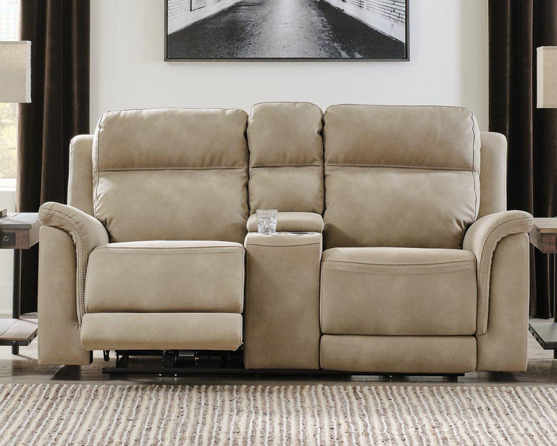 Next-Gen DuraPella Power Reclining Loveseat with Console - Theo's Factory Direct Mattress & Furniture (Columbus, OH)