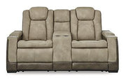 Next-Gen DuraPella Power Reclining Loveseat with Console - Theo's Factory Direct Mattress & Furniture (Columbus, OH)