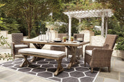Beachcroft Outdoor Dining Set - Theo's Factory Direct Mattress & Furniture (Columbus, OH)