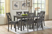 Caitbrook Dining Table and Chairs (Set of 7) - Theo's Factory Direct Mattress & Furniture (Columbus, OH)