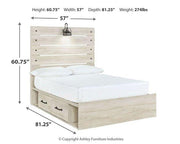 Cambeck Bed with 4 Storage Drawers - Theo's Factory Direct Mattress & Furniture (Columbus, OH)