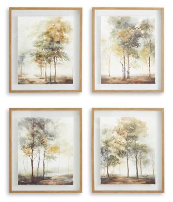 Bryneford Wall Art (Set of 4) - Theo's Factory Direct Mattress & Furniture (Columbus, OH)