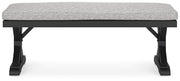 Beachcroft Outdoor Bench with Cushion - Theo's Factory Direct Mattress & Furniture (Columbus, OH)
