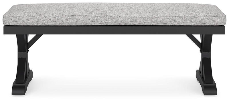 Beachcroft Outdoor Bench with Cushion - Theo's Factory Direct Mattress & Furniture (Columbus, OH)
