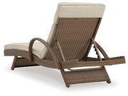 Beachcroft Outdoor Chaise Lounge with Cushion - Theo's Factory Direct Mattress & Furniture (Columbus, OH)